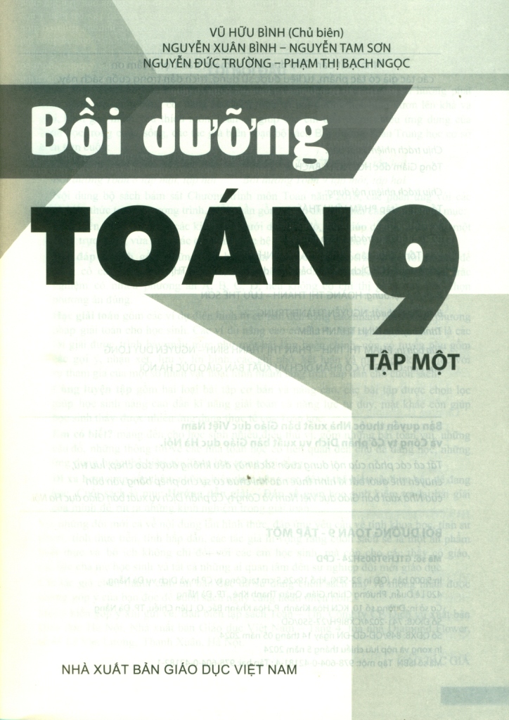 BỒI DƯỠNG TOÁN LỚP 9 - TẬP 1 (Kết nối tri thức với cuộc sống)